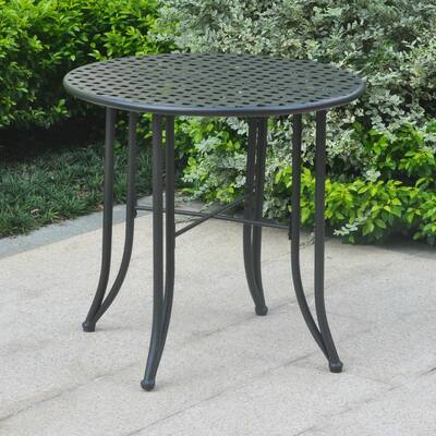 International Caravan Mandalay 30-inch Iron Patio Bistro Table