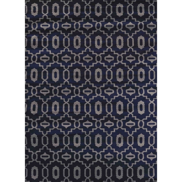 Admire Home Living Bronte Orb Navy Area Rug - 7'10 x 10'6