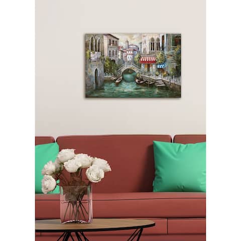 Stupell 'Venice Paradise Canal' Stretched Canvas Wall Art