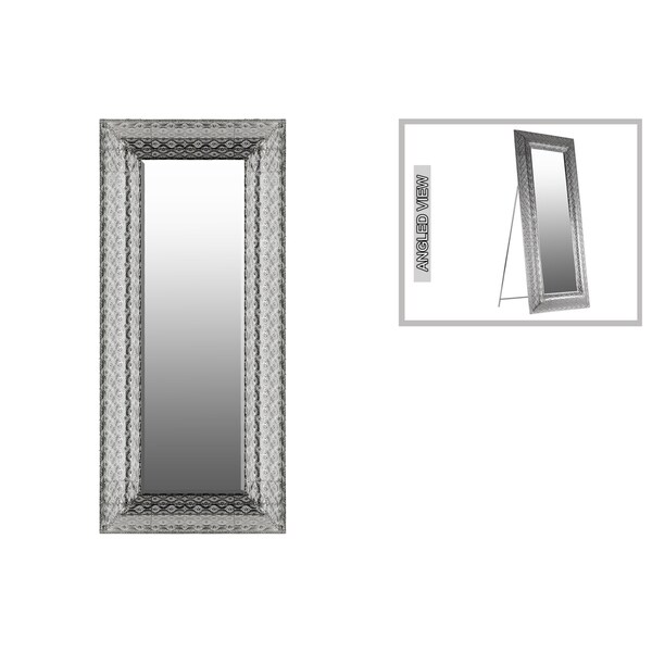 urban trends collection silver metal rectangular floor urban trends collection silver metal rectangular floor