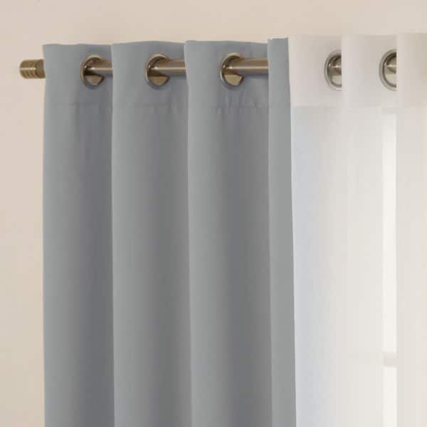 Shop Aurora Home Mix Match Curtains Blackout And Muji Sheer 84