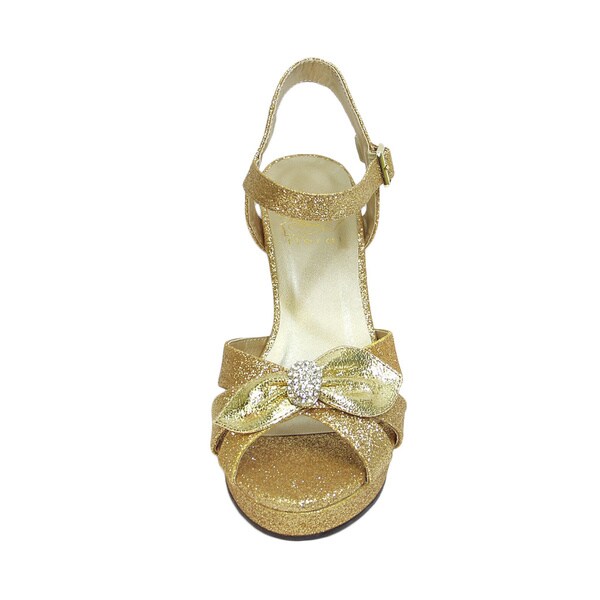 gold dress sandals wide width