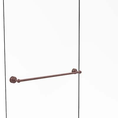 Allied Brass Waverly Place Collection Clear Finish Brass 30-inch Shower Door Towel Bar