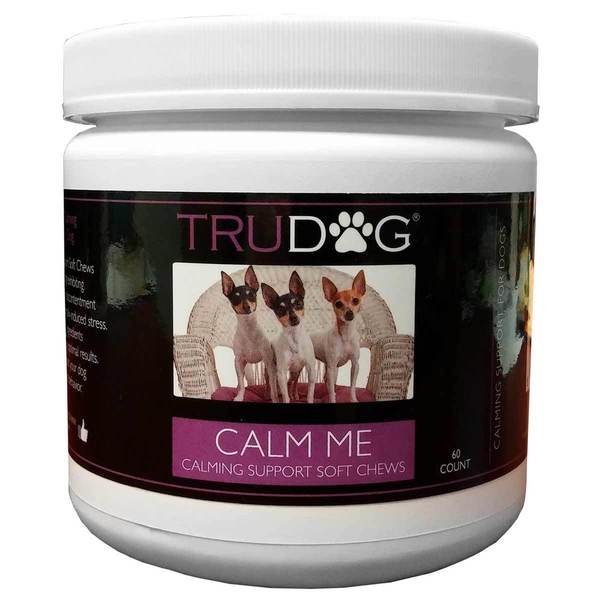 Trudog Calm Me Soft Chew Dog Supplement 60 count Bed Bath