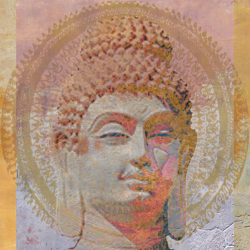 Marmont Hill - Buddha III Print on Canvas - Multi-Color