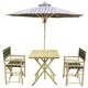 preview thumbnail 9 of 13, Zew Hand-crafted Bamboo 4-piece Square Patio Set