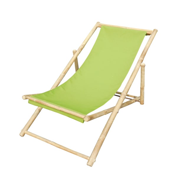 Zew Handcrafted Foldable Bamboo Sling Lounge Patio Chair Free Zew Handcrafted Foldable Bamboo Sling Lounge Patio Chair