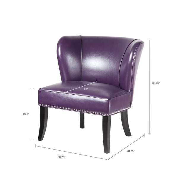 slipper chair purple