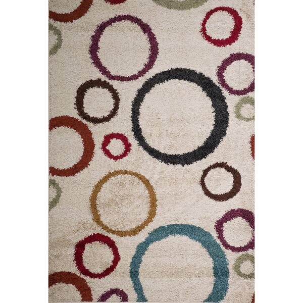 Christopher Knight Home Rose Bernadette Bubble Pearl Frieze Rug 5' x