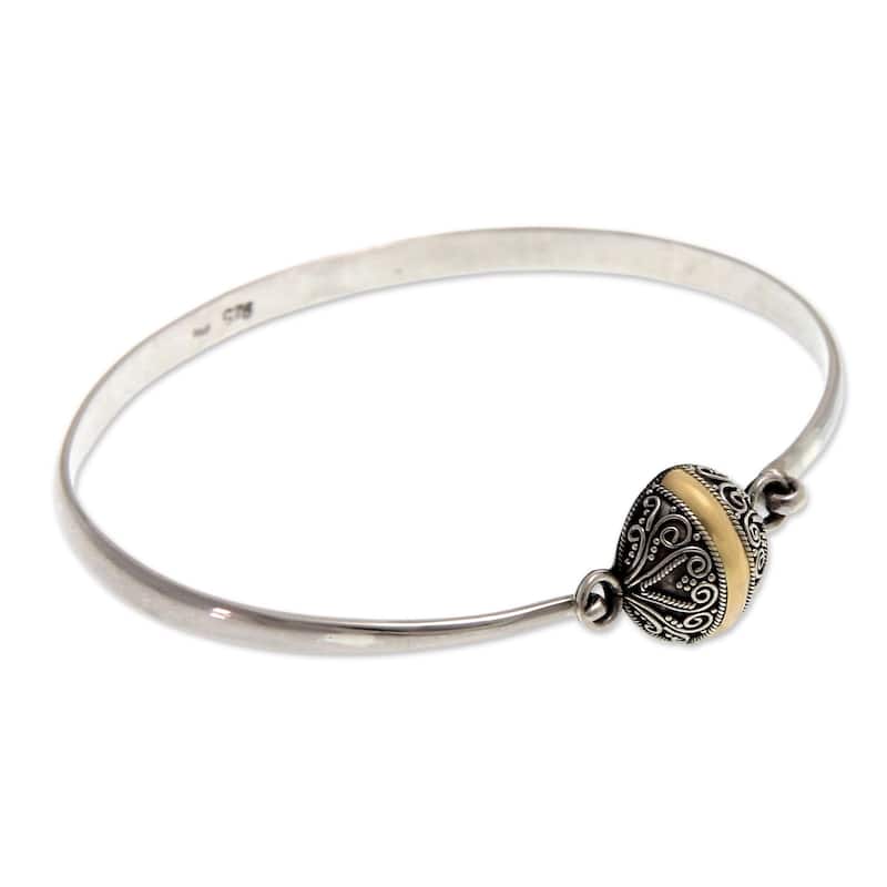 NOVICA Handmade Lunar Orbit Sterling Silver Bracelet (Indonesia) - 7'6" x 9'6"