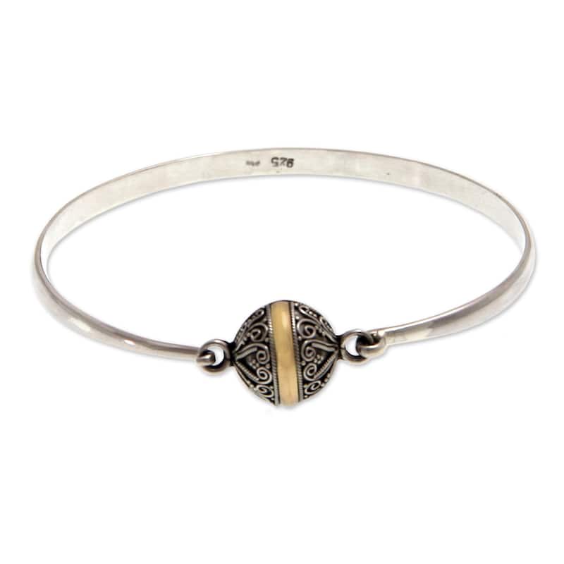 NOVICA Handmade Lunar Orbit Sterling Silver Bracelet (Indonesia) - 7'6" x 9'6"