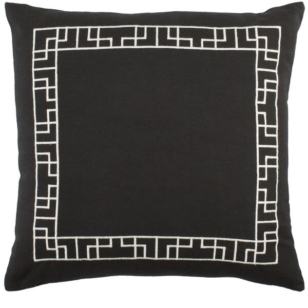 Decorative 18-inch Brook Down/Poly Filled Throw Pillow