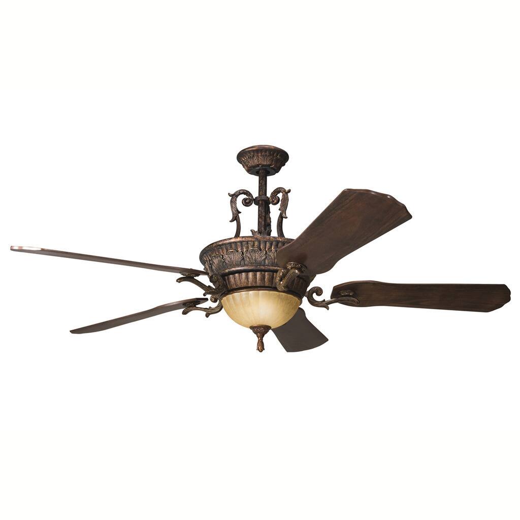Kichler Lighting Kimberley Collection 60-inch Berkshire Bronze Ceiling Fan w/Light