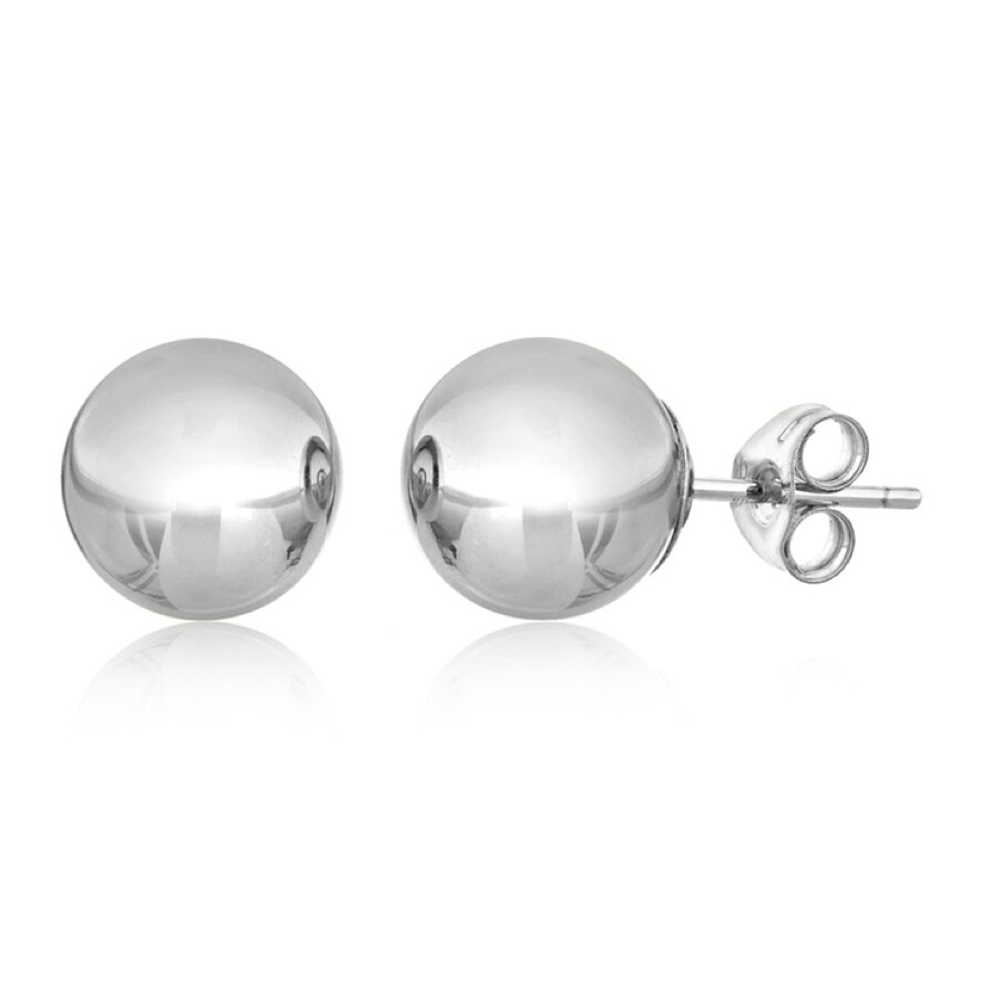 Men's Diamond Stud Earrings Round-cut 10K White Gold | Kay