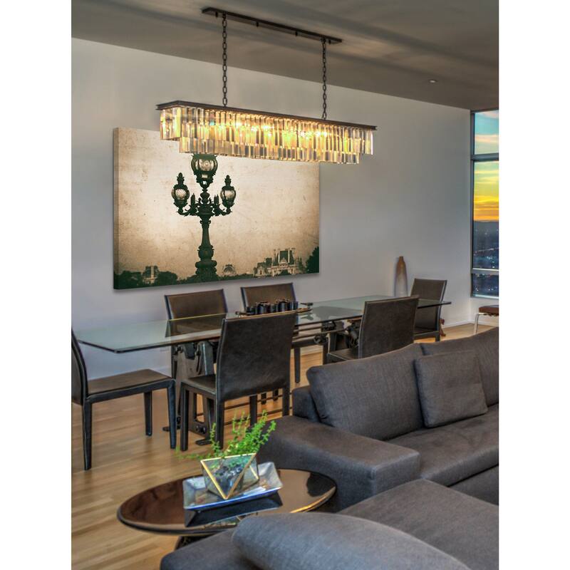 Marmont Hill - Paris Lamppost Print on Canvas - Multi-Color