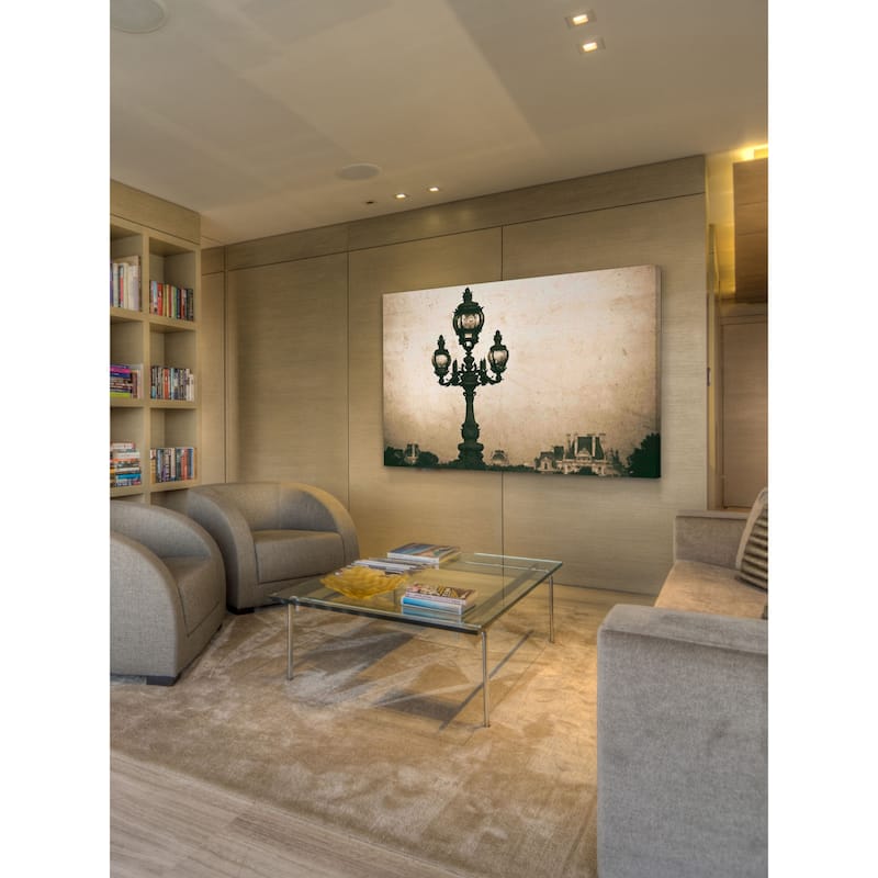 Marmont Hill - Paris Lamppost Print on Canvas - Multi-Color
