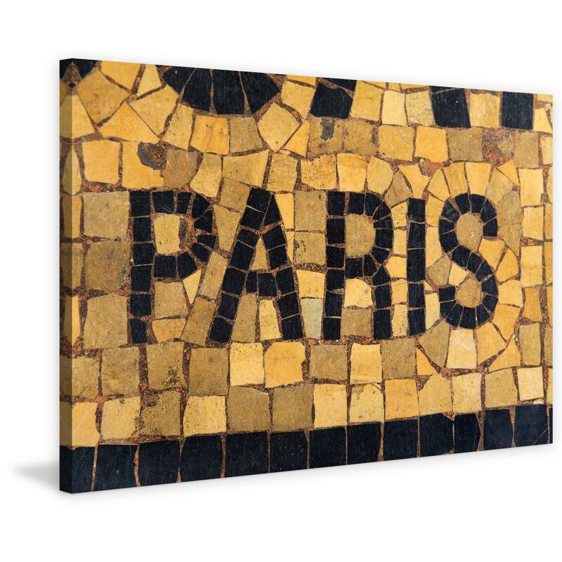 Marmont Hill - Paris Mosaic Print on Canvas - Multi-Color