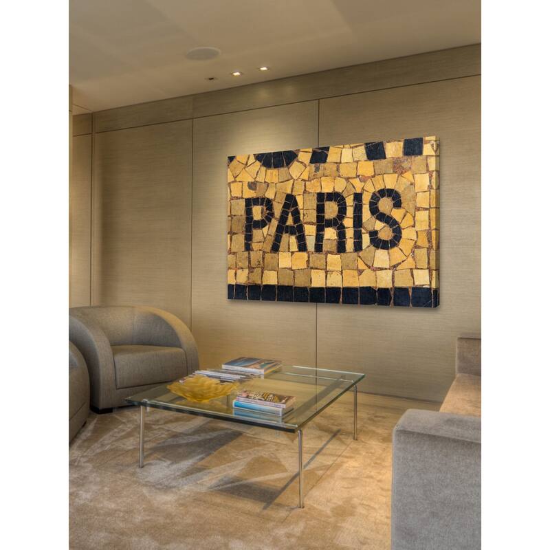 Marmont Hill - Paris Mosaic Print on Canvas - Multi-Color