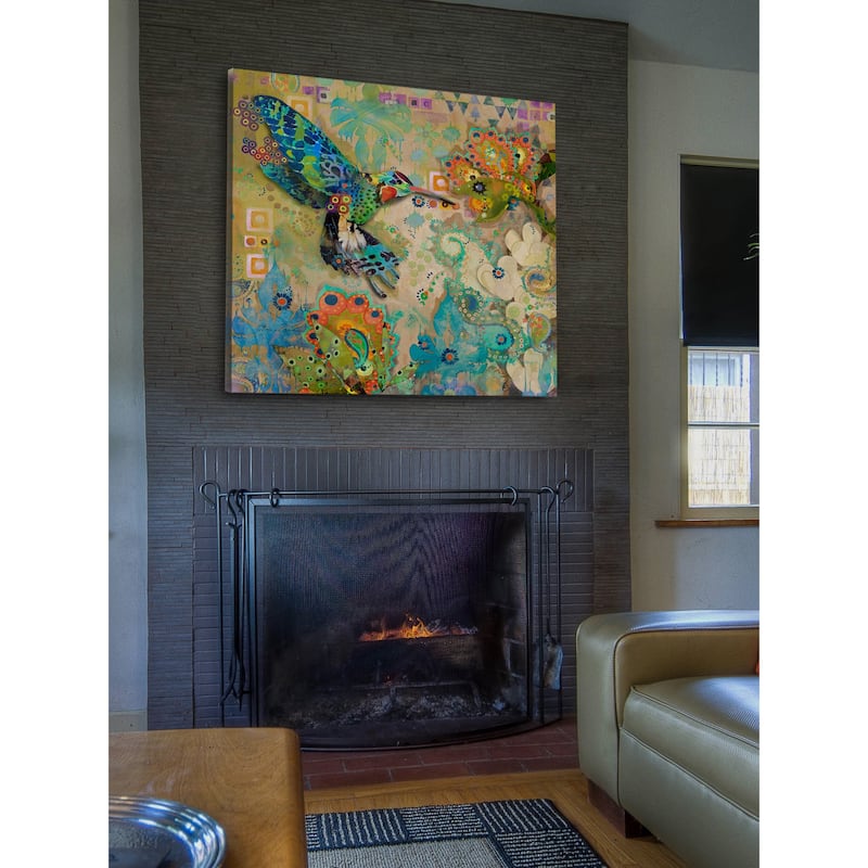 Marmont Hill - Hummingbirds Print on Canvas - Multi-Color