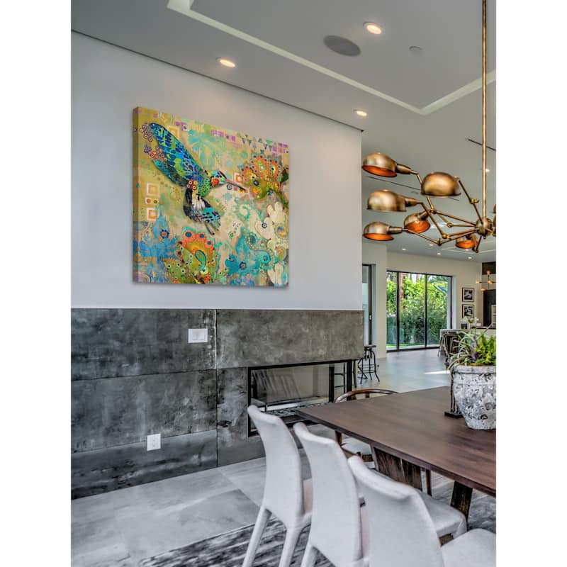 Marmont Hill - Hummingbirds Print on Canvas - Multi-Color