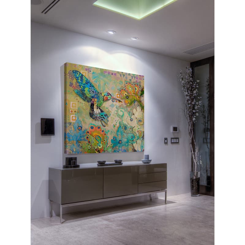 Marmont Hill - Hummingbirds Print on Canvas - Multi-Color