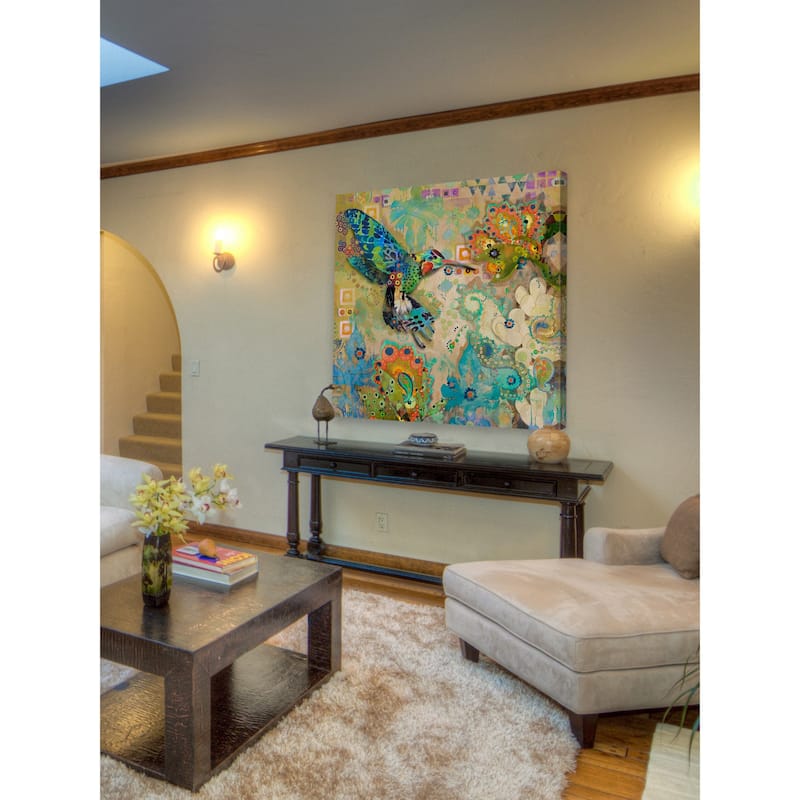 Marmont Hill - Hummingbirds Print on Canvas - Multi-Color