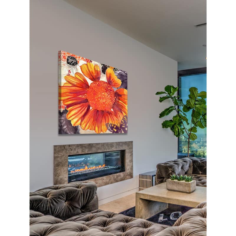 Marmont Hill - Blanket Flower Print on Canvas - Multi-Color