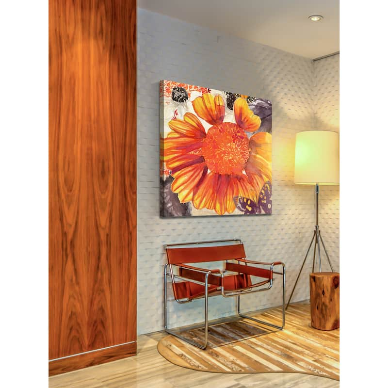 Marmont Hill - Blanket Flower Print on Canvas - Multi-Color