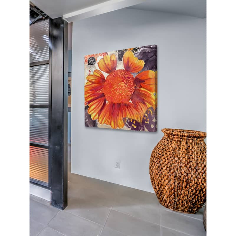 Marmont Hill - Blanket Flower Print on Canvas - Multi-Color