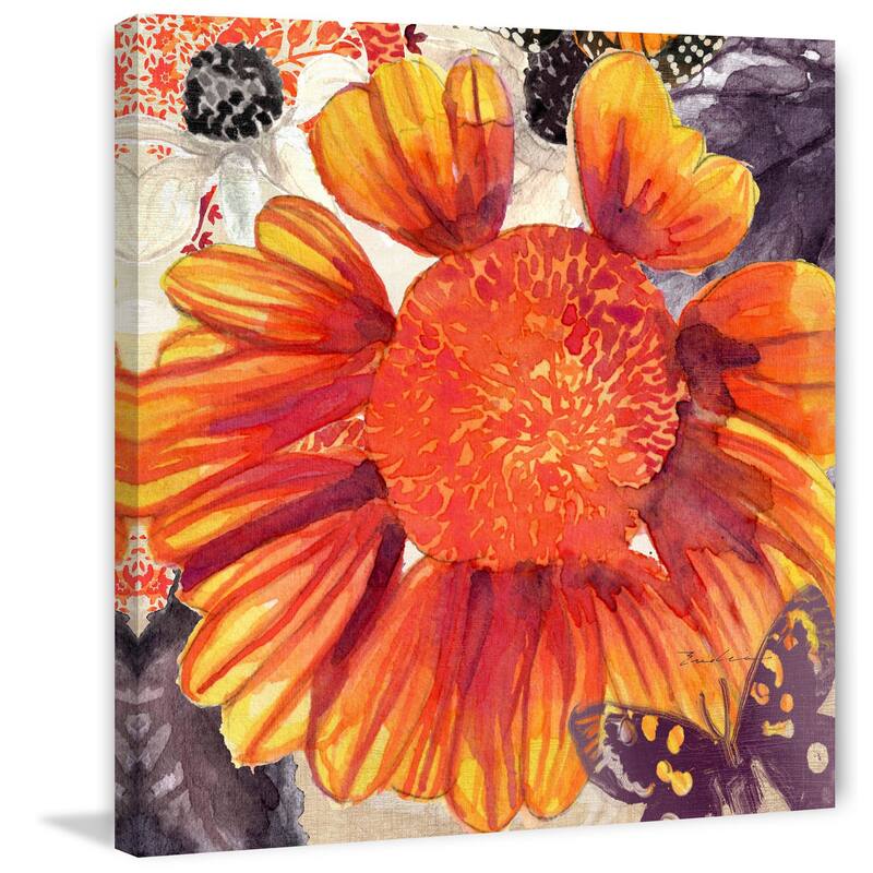 Marmont Hill - Blanket Flower Print on Canvas - Multi-Color