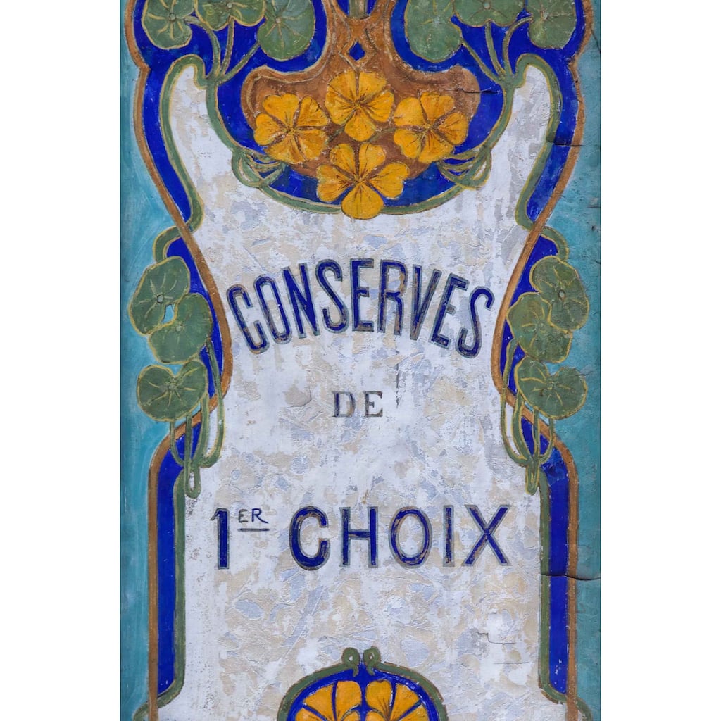 Marmont Hill - Paris Art Nouveau Sign Print on Canvas - Multi-Color