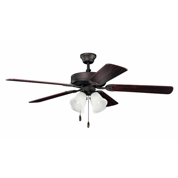 Kichler Lighting Traditional 52-inch Satin Natural Bronze Ceiling Fan w/Lights