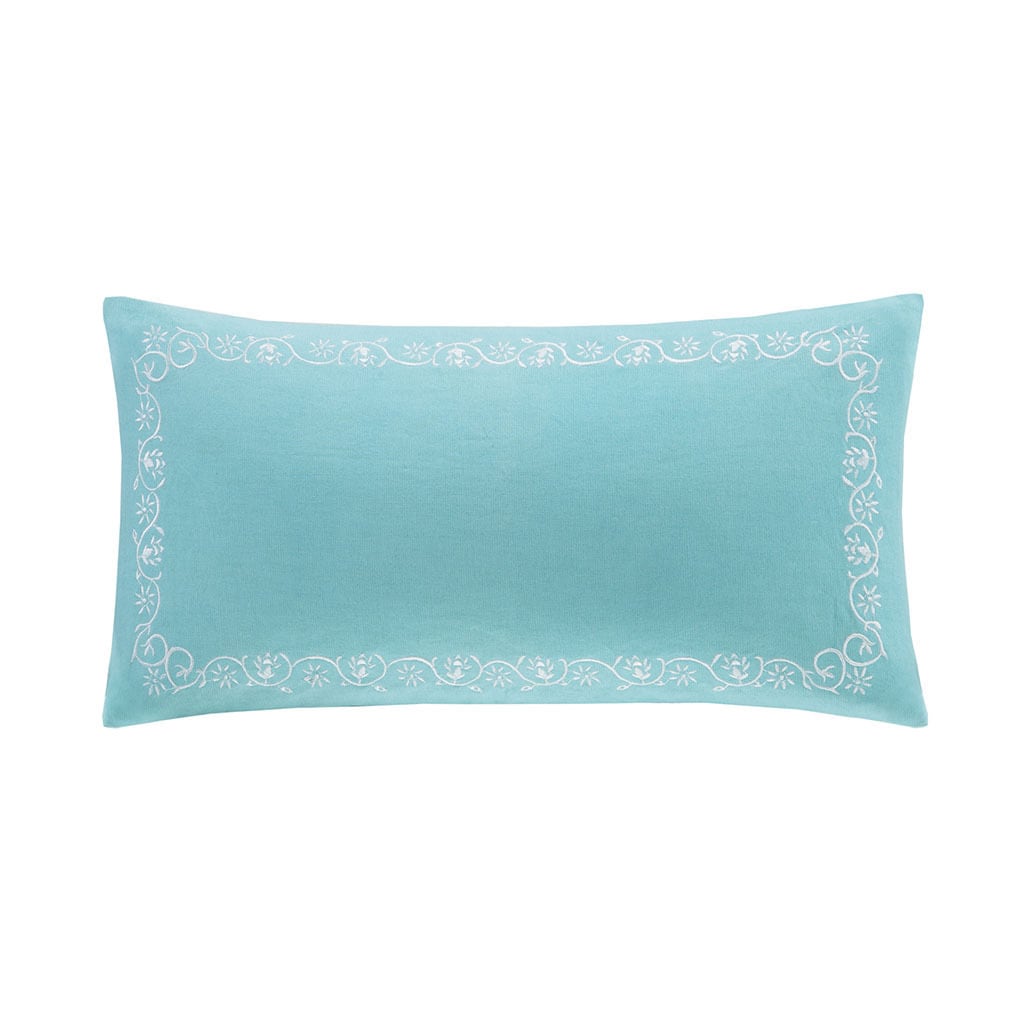 Teal clearance oblong pillow