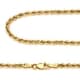preview thumbnail 3 of 1, 14k Yellow Gold Rope Chain