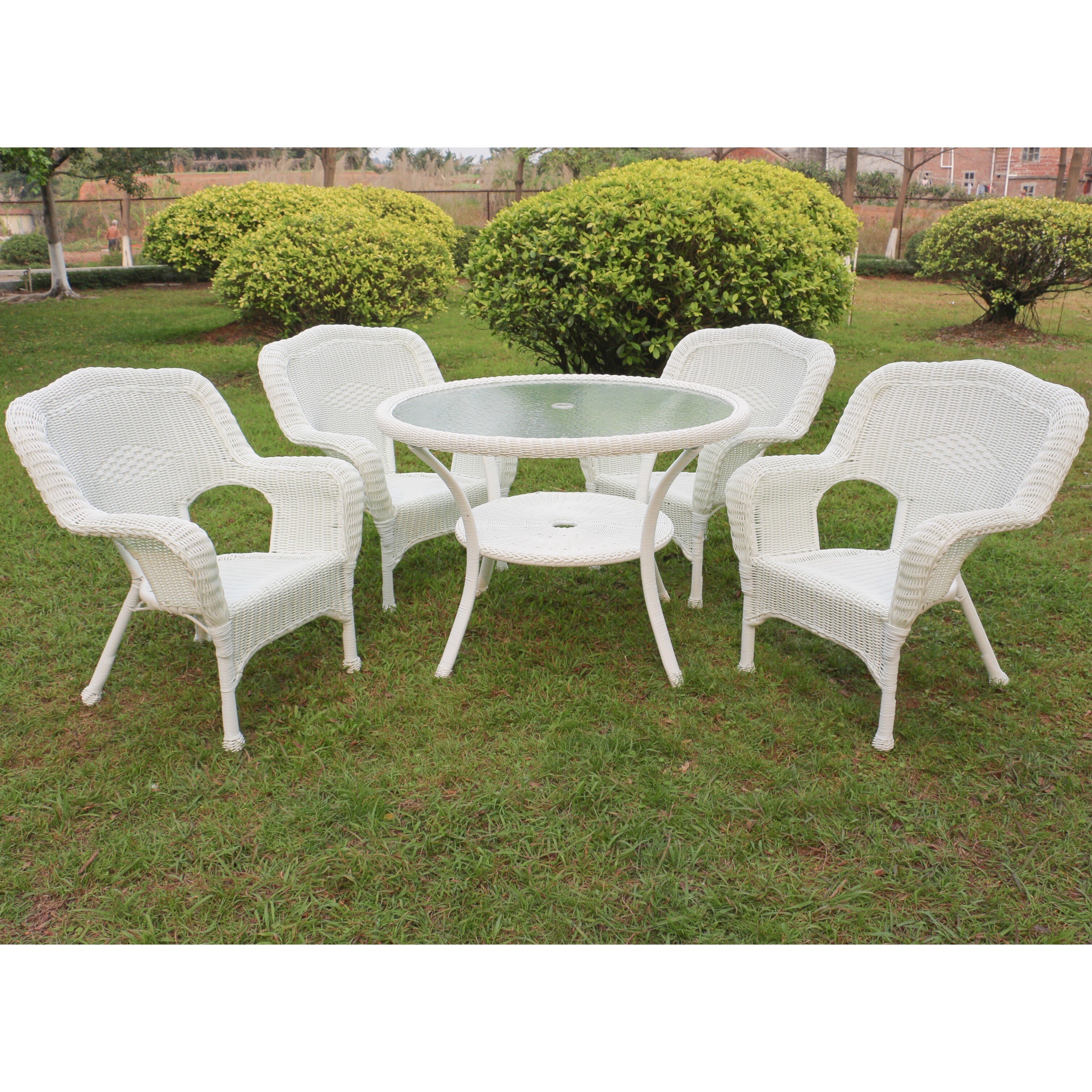 Shop International Caravan Maui Resin Wick Outdoor Dining Set Set