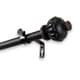 preview thumbnail 3 of 3, InStyleDesign Sandro 1-inch Adjustable Curtain Rod 120 to 170 inch - Black
