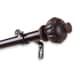 preview thumbnail 2 of 3, InStyleDesign Sandro 1-inch Adjustable Curtain Rod 120 to 170 inch - Mahogany