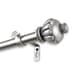 preview thumbnail 4 of 3, InStyleDesign Sandro 1-inch Adjustable Curtain Rod 120 to 170 inch - satin nickel