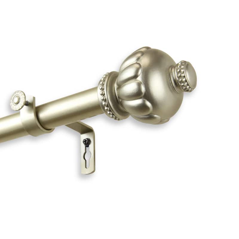 InStyleDesign Sandro 1-inch Adjustable Curtain Rod - 28 to 48 inches - Light gold
