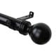 preview thumbnail 2 of 3, InStyleDesign Sondra 1.5 inch Adjustable Drapery Rod 115 to 165 inch - Black