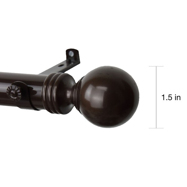 InStyleDesign Sondra 1.5 inch Adjustable Drapery Rod
