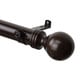 preview thumbnail 1 of 3, InStyleDesign Sondra 1.5 inch Adjustable Drapery Rod 115 to 165 inch - Cocoa