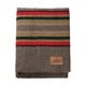 preview thumbnail 3 of 7, Pendleton Yakima Mineral Umber Camp Blanket Twin With Leather Carrier