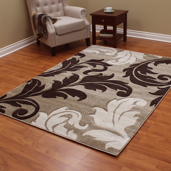 Machine made Hollywood 288 Champaign Polypropylene Rug (5'2