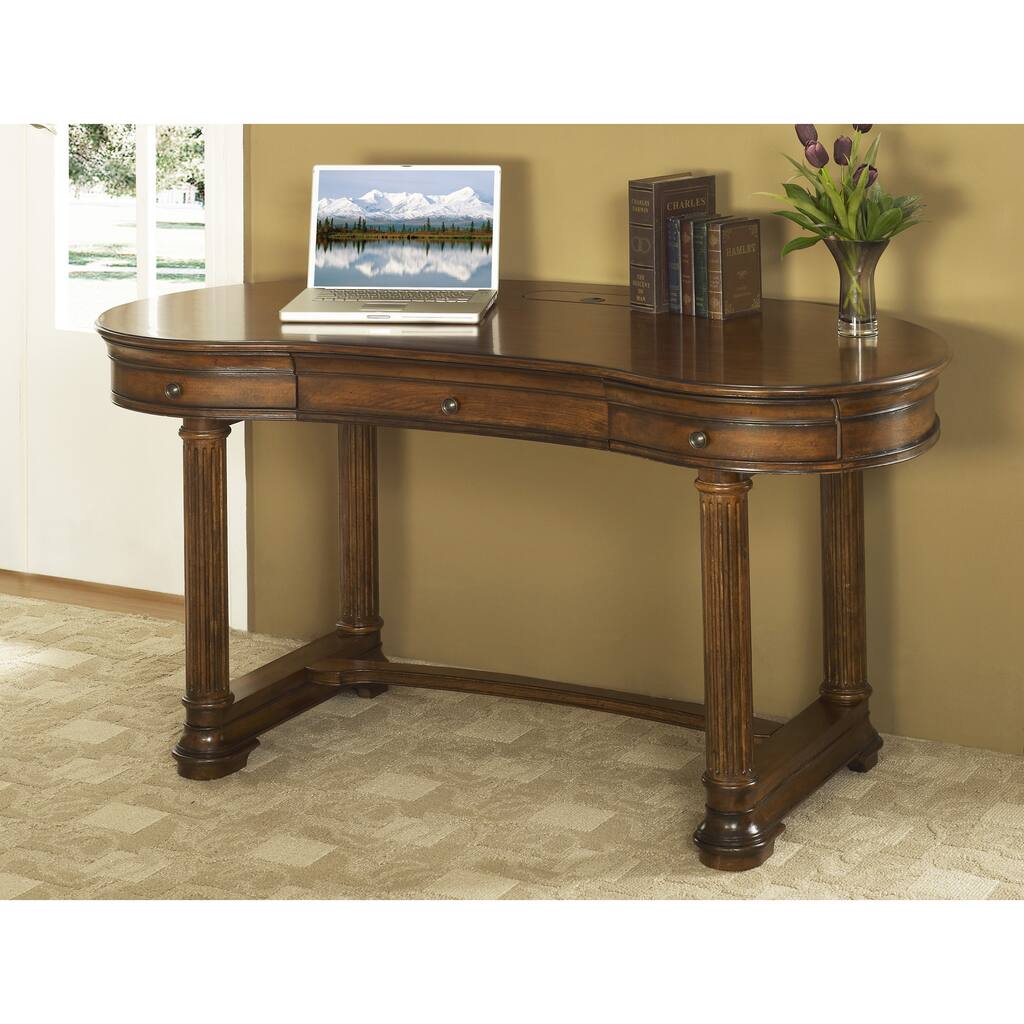 Austin Cherry-finish Wood 60-inch Writing Desk
