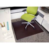 Bamboo Chair Mat For Office Carpet or Wood Floors. Tri-Fold