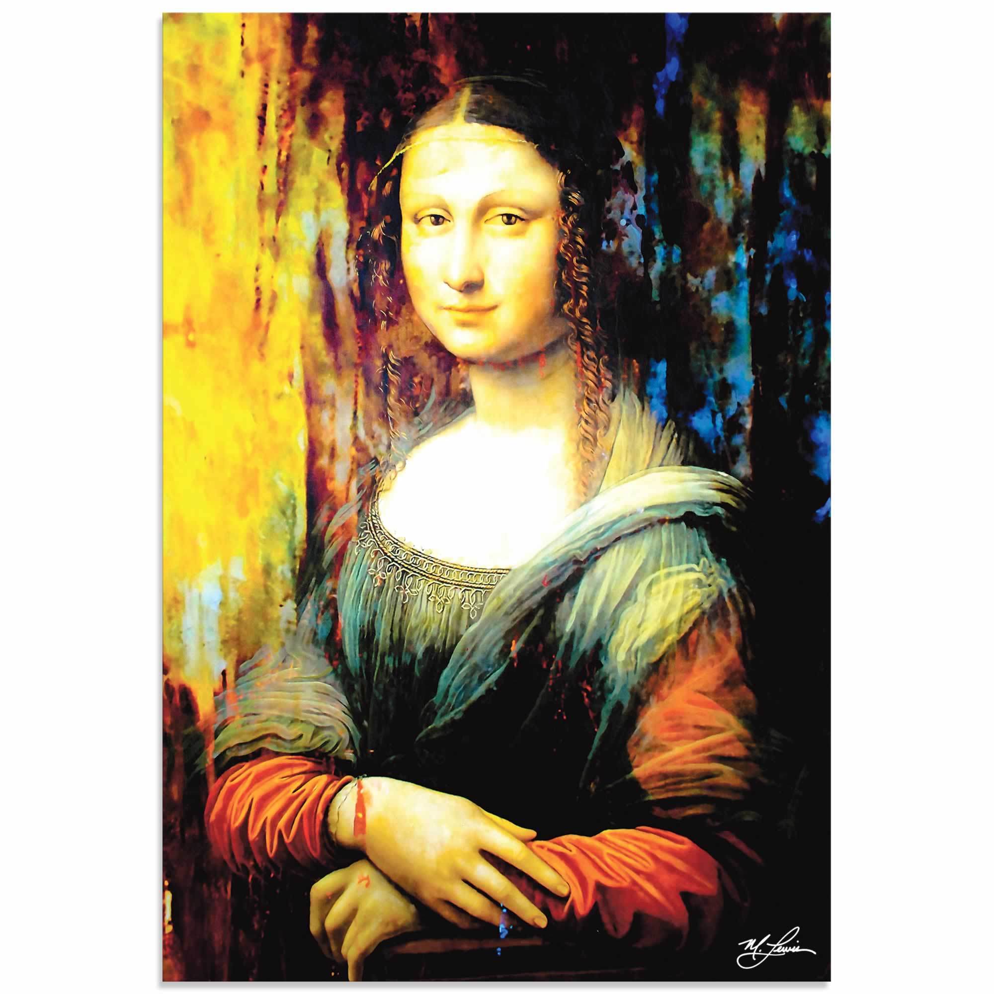 Monalisa !! Pop Art !! Monalisa in hippy style !! Painting