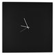 preview thumbnail 6 of 5, Adam Schwoeppe 'Blackout Square Clock Large' Minimalist Modern Black Wall Decor White/Black