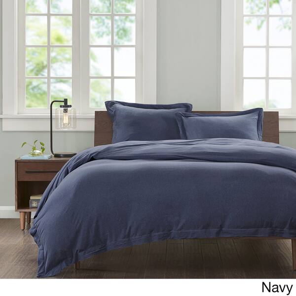 Shop Carbon Loft Porta Jersey Cotton 3 Piece Duvet Cover Set