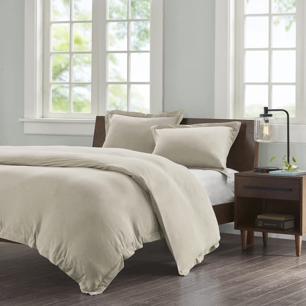 Shop Carbon Loft Porta Jersey Cotton 3 Piece Duvet Cover Set